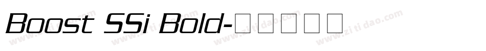Boost SSi Bold字体转换